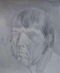 Philip Akkerman. 2008 Nr. 26, pencil and watercolour on paper, 40 x 34 cm