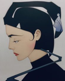 Peter Vos, Tête Noire, 2021 oilpaint on linen 100 x 80 cm