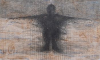 Robbie Cornelissen, Cloudman, 2024, graphite, pastel on paper 76 x 125 cm