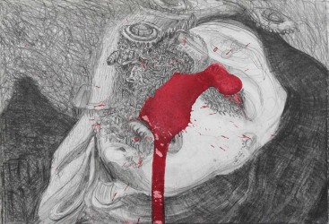 Robbie Cornelissen, Isis, 2013, pencil, gouache, 23,5 x 15,5 cm