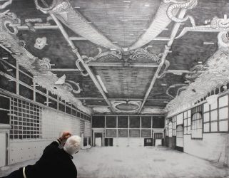 Robbie-Cornelissen-Naked-The-Great-Chamber-Hall-2017-pencil-on-paper-240x304cm
