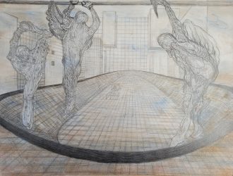 Robbie Cornelissen, no title, 2024, pencil, graphite, watercolour on-paper, 30 x 42 cm