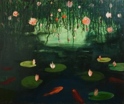 Ronald Versloot, Emerging, 2024, acrylic, enamal on linen, 100 x 120 cm