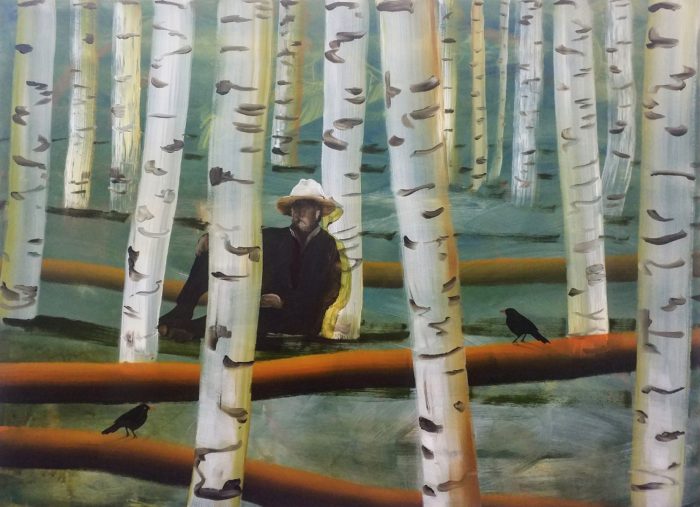 Ronald Versloot, The Same Old Story, 2025, acrylic, lacquer on linen, 105 x 145 cm