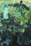 Sam Hersbach. Fantastical View into Portrayed, Realistic Embodiments, 2023, 2023, pigment, acrylic-charcoal gouache-on-linen, 300 x 200 cm