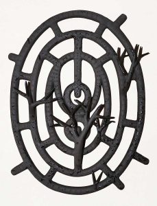 Simone Albers, Sediment, 2026, ceramic, glaze, 77 x 64 x 17 cm