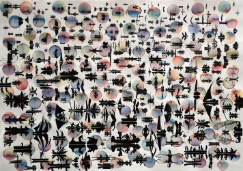 Stan Klamer, no title, 2022, ink, watercolour on paper, 70 x 100 cm