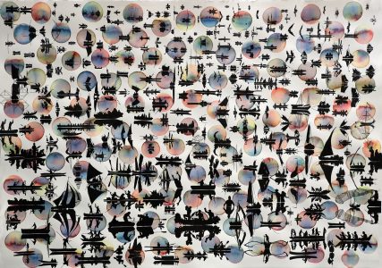 Stan Klamer, no title, 2022, ink, watercolour on paper, 70 x 100 cm