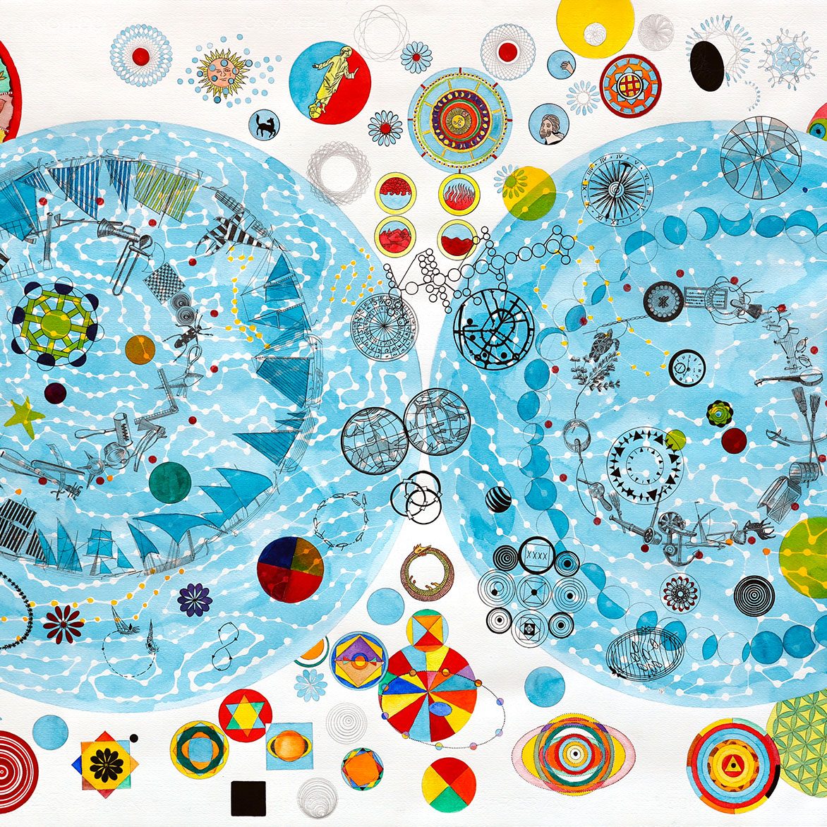 Stan Klamer, no title, 2023, pencil, watercolour, ink on paper, 70 x 100 cm