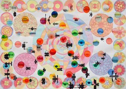 Stan Klamer, no title, 2023, pencil, watercolour, ink on paper, 70 x 100 cm