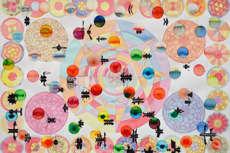 Stan Klamer, no title, 2023, pencil, watercolour, ink on paper, 70 x 100 cm