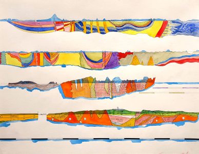 Stan Klamer no title, 2025, watercolour, pencil on paper, 50 x 65 cm