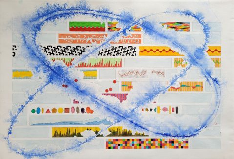 Stan Klamer, no title (strato), 2025, pencil, watercolour on paper, 70 x 100 cm