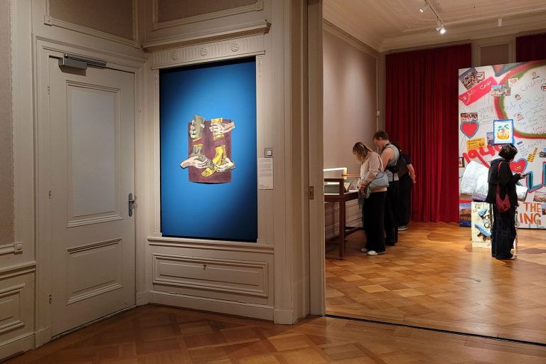 Susanna Inglada, Way Out IV, 2025, charcoal on coloured paper, 50 x 54 cm