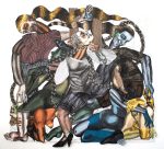 Susanna Inglada, Nothing Twice, 2024, charcoal, acrylic pastel on coloured paper, 220 x 238 cm