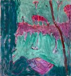 Derk Thijs, no title (deer), 2025, oil paint on linen, 97 x 78 cm