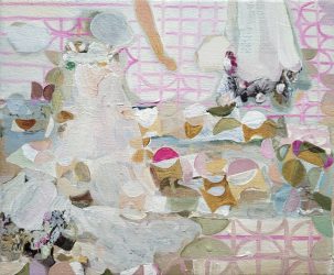 Andrea Freckmann, no title, 2024, oilpaint on linen, 25 x 30 cm